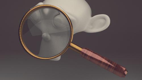 gold magnifying glass  preview image